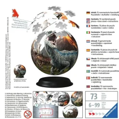 Puzzle 3D Ball 72 pièces : Jurassic World - Ravensburger