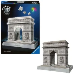Puzzle 3D Iconics : Arc de Triomphe illuminé - Ravensburger