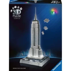 Puzzle 3D Iconics : Empire State Building illuminé - Ravensburger