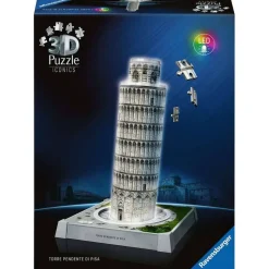 Puzzle 3D Iconics : Tour de Pise illuminée - Ravensburger