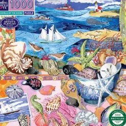 Puzzle de 1000 pièces : Coquillages au bord de la rive - Eeboo