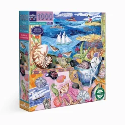 Puzzle de 1000 pièces : Coquillages au bord de la rive - Eeboo