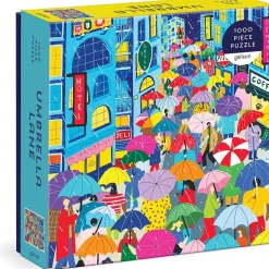 Puzzle de 1000 pièces : Umbrella Lane - Galison