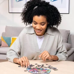 Puzzle en bois 150 pièces : Forme : Hibou floral - Ravensburger