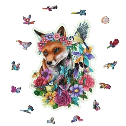 Puzzle en bois 150 pièces : Forme : Renard coloré - Ravensburger
