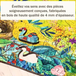 Puzzle en bois 500 pièces : Jardin de la nature - Ravensburger