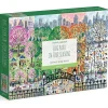 Puzzle en bois 250 pièces : Les 4 saisons du parc aux chiens, Michael Storrings - Galison