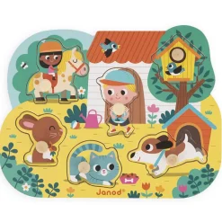 Puzzle Encastrement 6 pièces : campagne - Janod