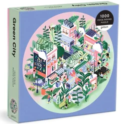 Puzzle rond 1000 pièces : Ville verte - Galison