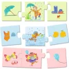 Puzzle trio : 8 x 3 pièces : Mon quotidien - Djeco
