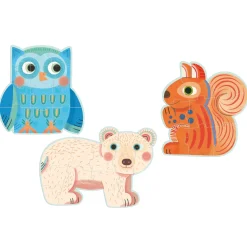 Puzzle évolutif 9 à 16 pièces : Primo Dans la forêt - Djeco