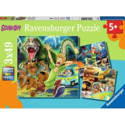 Puzzles 3 x 49 pièces : Les aventures de Scooby-Doo - Ravensburger