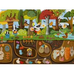 Puzzles 2 x 24 pièces + poster : Vie Dessus - Vie Dessous - Sentosphère