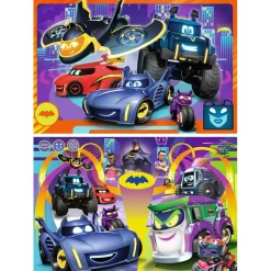 Puzzles 2 x 24 pièces : Prêt pour l'action, Batwheels - Ravensburger