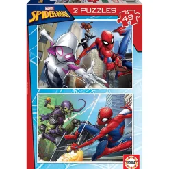 Puzzles 2 x 48 pièces : Spiderman - Educa
