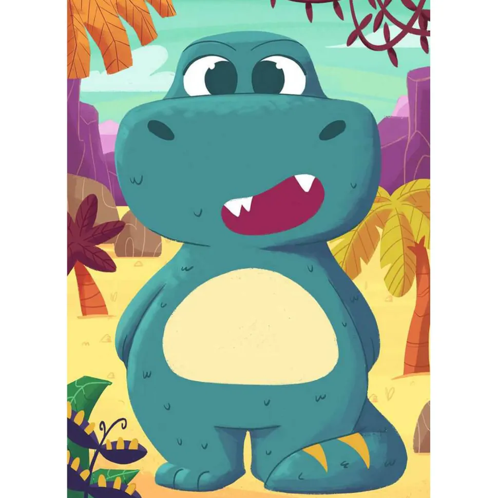 Puzzles 3 x 24 pièces Mix & Match : Mignons dinosaures - Ravensburger