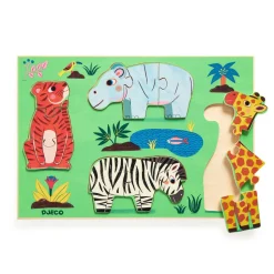 PUZZLES BOIS : Coucou Tigre - 12 pcs - Djeco