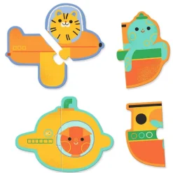 Puzzles Duo - Véhicules - Djeco