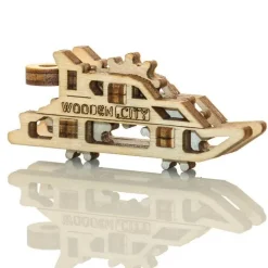 Puzzles en bois 3D : Porte-clés Navires - Wooden City