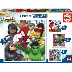 Puzzles progressifs de 12 à 25 pièces : Spidey et ses incroyables amis - Educa