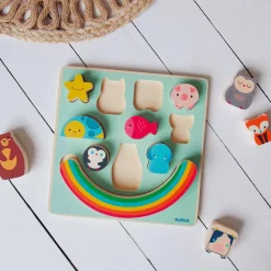 PUZZLES RELIEF : Puzz & Boom Rainbow - Djeco