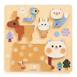 PUZZLES RELIEF : WoodyStack - Djeco