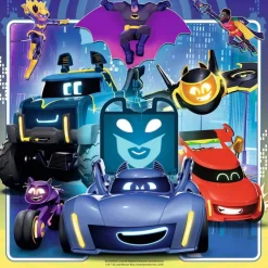 Puzzles 3x49 pièces : Appel à tous les Batwheels ! - Ravensburger