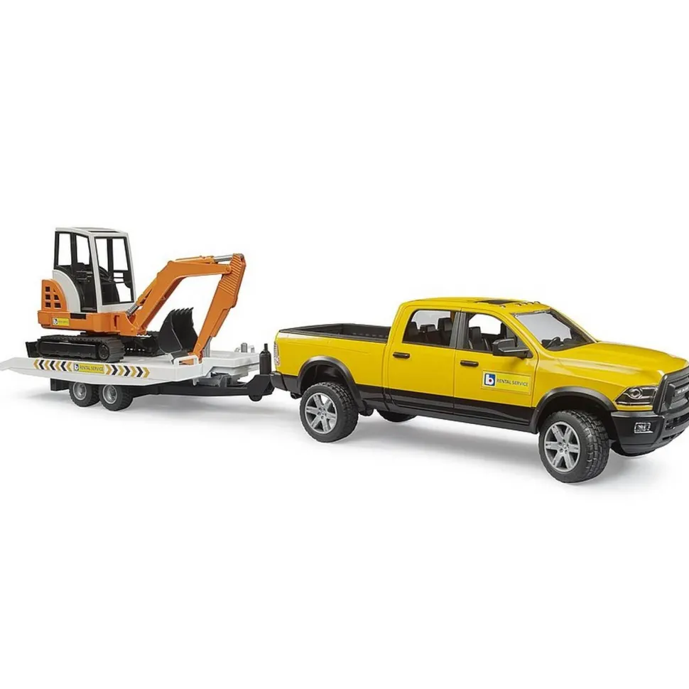 RAM Rental Service avec mini-pelleteuse - Bruder