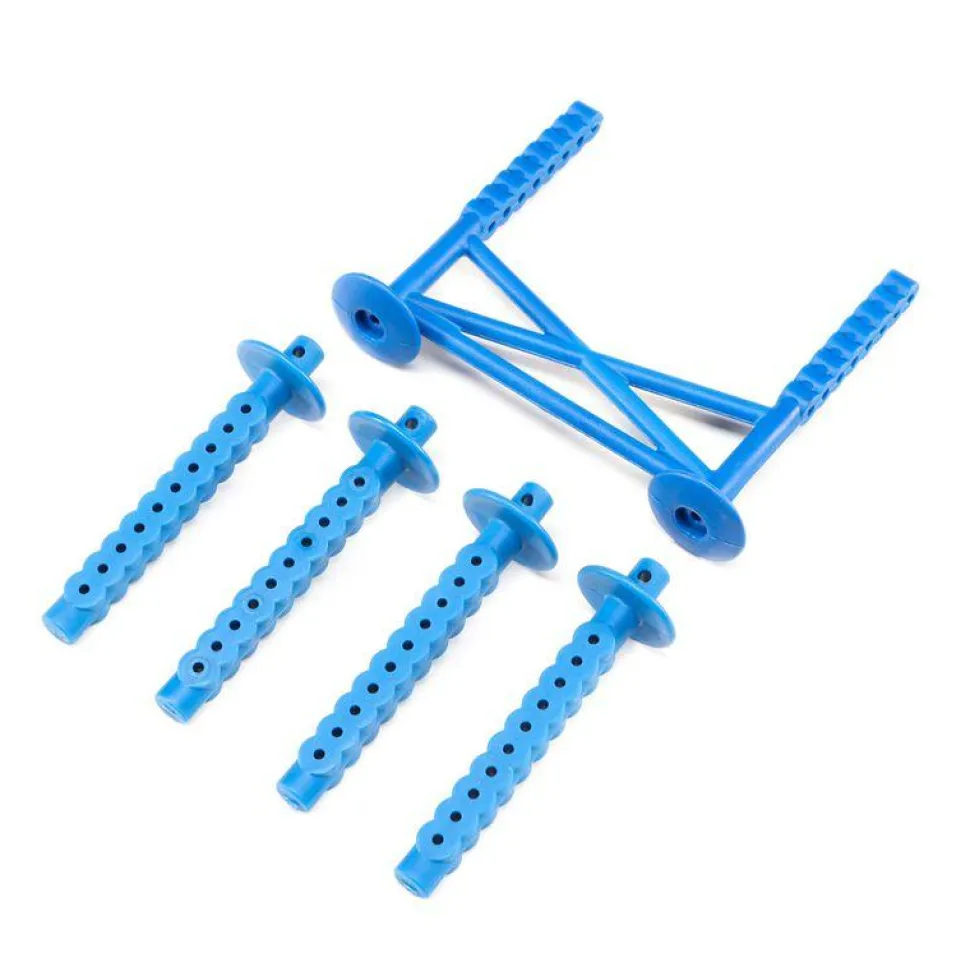 Rear Body Support and Body Posts Bleu - LMT - Losi - Losi - TLR