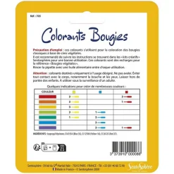 Recharge : 3 flacons de colorant pour bougies - Sentosphère