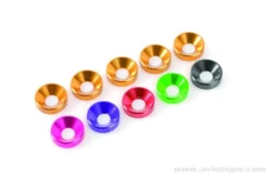 Rondelle M4 Vis Conique. Alu Rouge - GF-0405-045 - Gforce