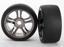 Roues Arriere Montees Collees Sur Jantes Chromees (2) Xo-1 - Traxxas