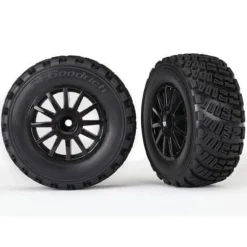 Roues Montees Collees Noires X2 - Traxxas