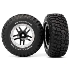 Roues Montees Collees Bf Goodrich Pour 4X4 Av/Arr-4X2 Arriere (2) - Traxxas