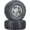 Roues Montees Collees Kumho Pour 4X4 Av/Arr-4X2 Arriere (2) - Traxxas