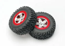 Roues Montees Collees Sct Pour 4X4 Av/Arr-4X2 Arriere (2) - Traxxas