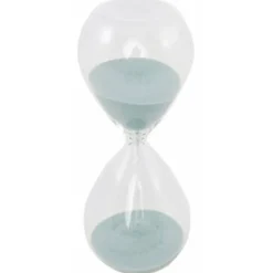 Sablier en verre avec sable marin bleu 13cm - RueDeLaFete