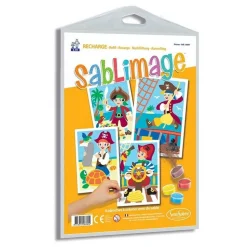 Sablimage Recharge de 4 planches : Pirates - Sentosphère