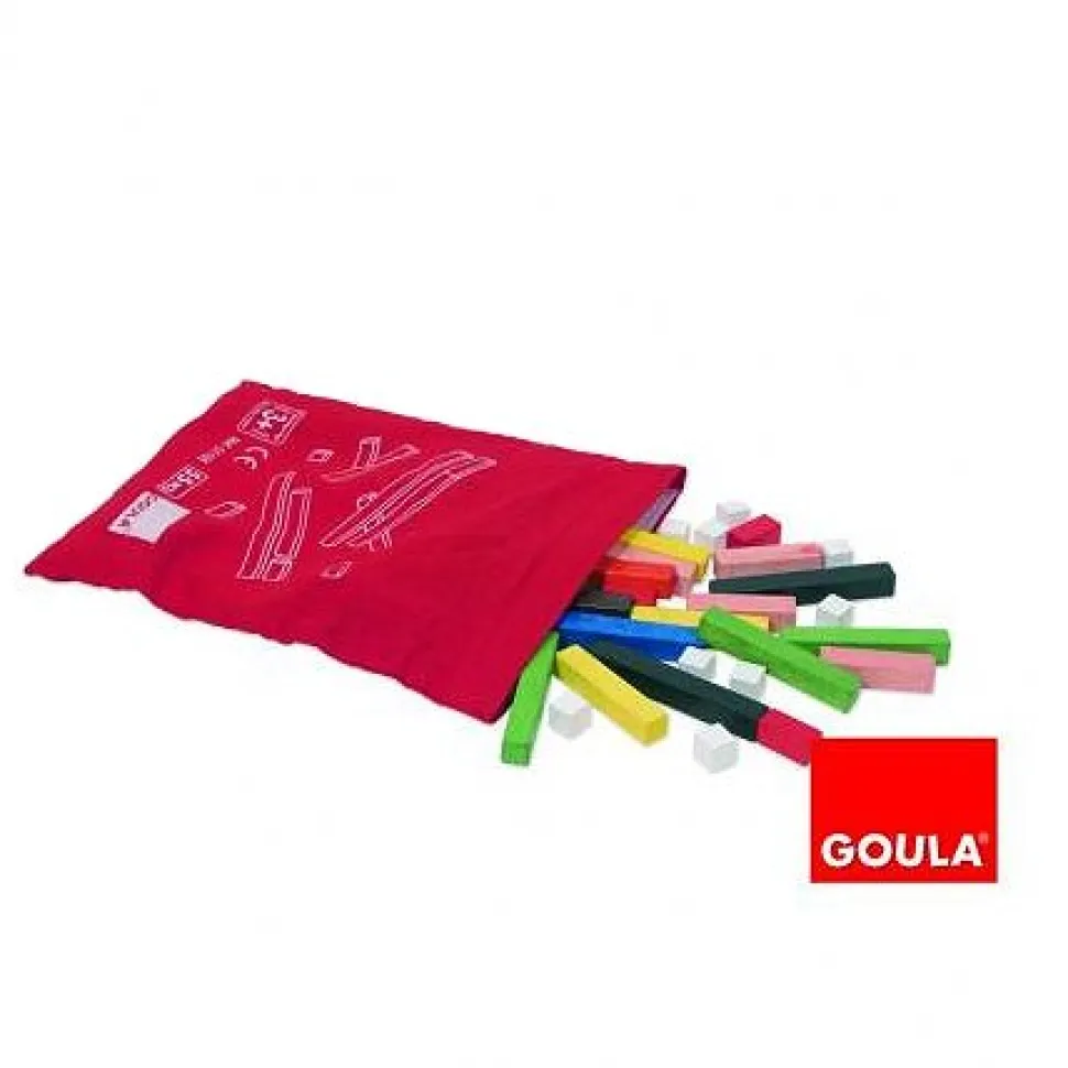 Sac réglettes Initiation mathématiques : 55 pièces - Goula