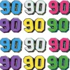 Sachet de 12 Confettis 90'S en bois années 90 - RueDeLaFete