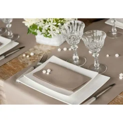 Sachet de 20 Grandes SERVIETTES Airlaid 40 x 40cm, Bleu Roy - RueDeLaFete