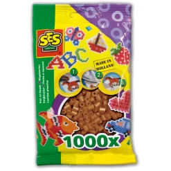 Sachet de 1000 perles Technique à repasser : Brun - SES Creative