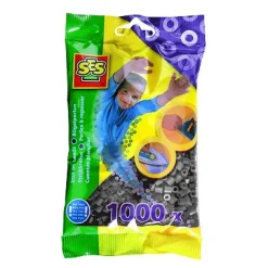 Sachet de 1000 perles Technique à repasser : Gris - SES Creative