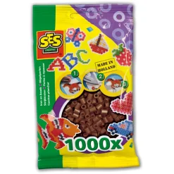 Sachet de 1000 perles Technique à repasser : Brun foncé - SES Creative