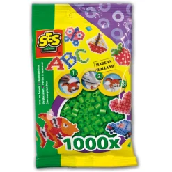 Sachet de 1000 perles Technique à repasser : Vert - SES Creative