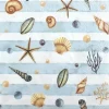 Sachet de 20 Serviettes Coquillages en papier 33x33cm - RueDeLaFete