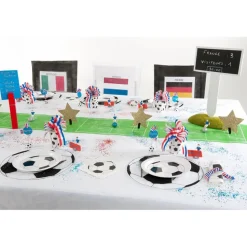 Sachet de 6 Sets de table ronds Foot - RueDeLaFete