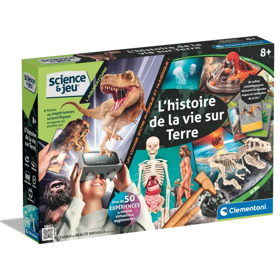 Science et jeu : L'histoire de la vie sur Terre - Réalité Virtuelle - Clementoni