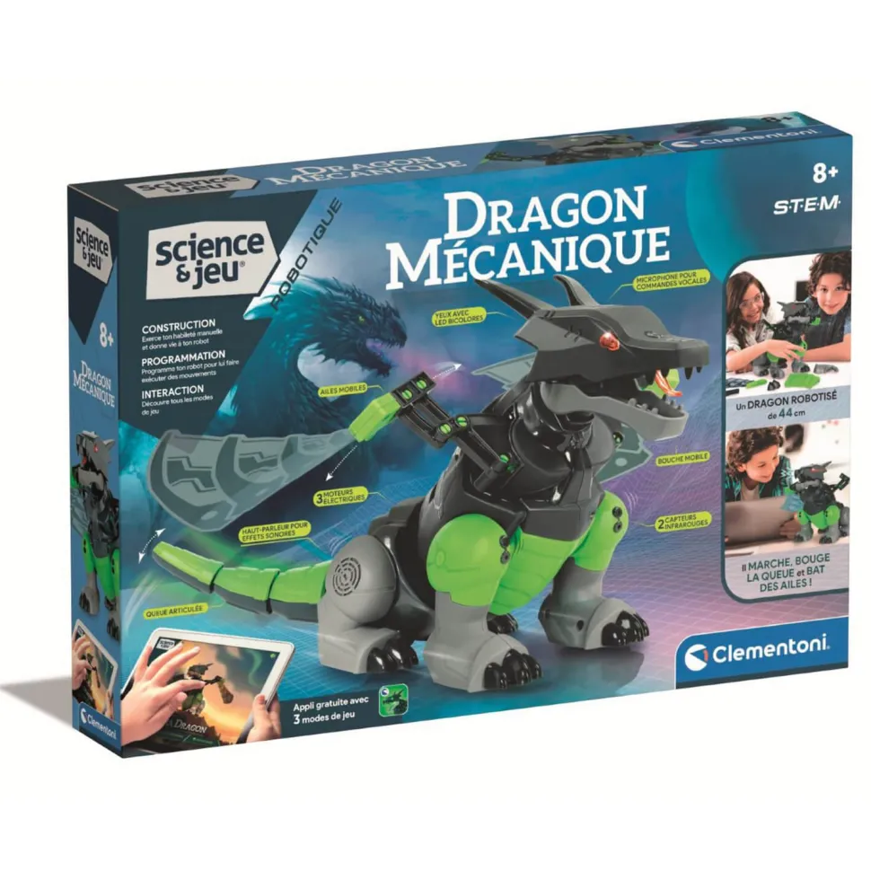 Science et jeu : Robotique : Dragon mécanique - Clementoni