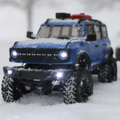 SCX24 2021 Ford Bronco 4WD Truck Brushed RTR 1:24 Bleu - Axial